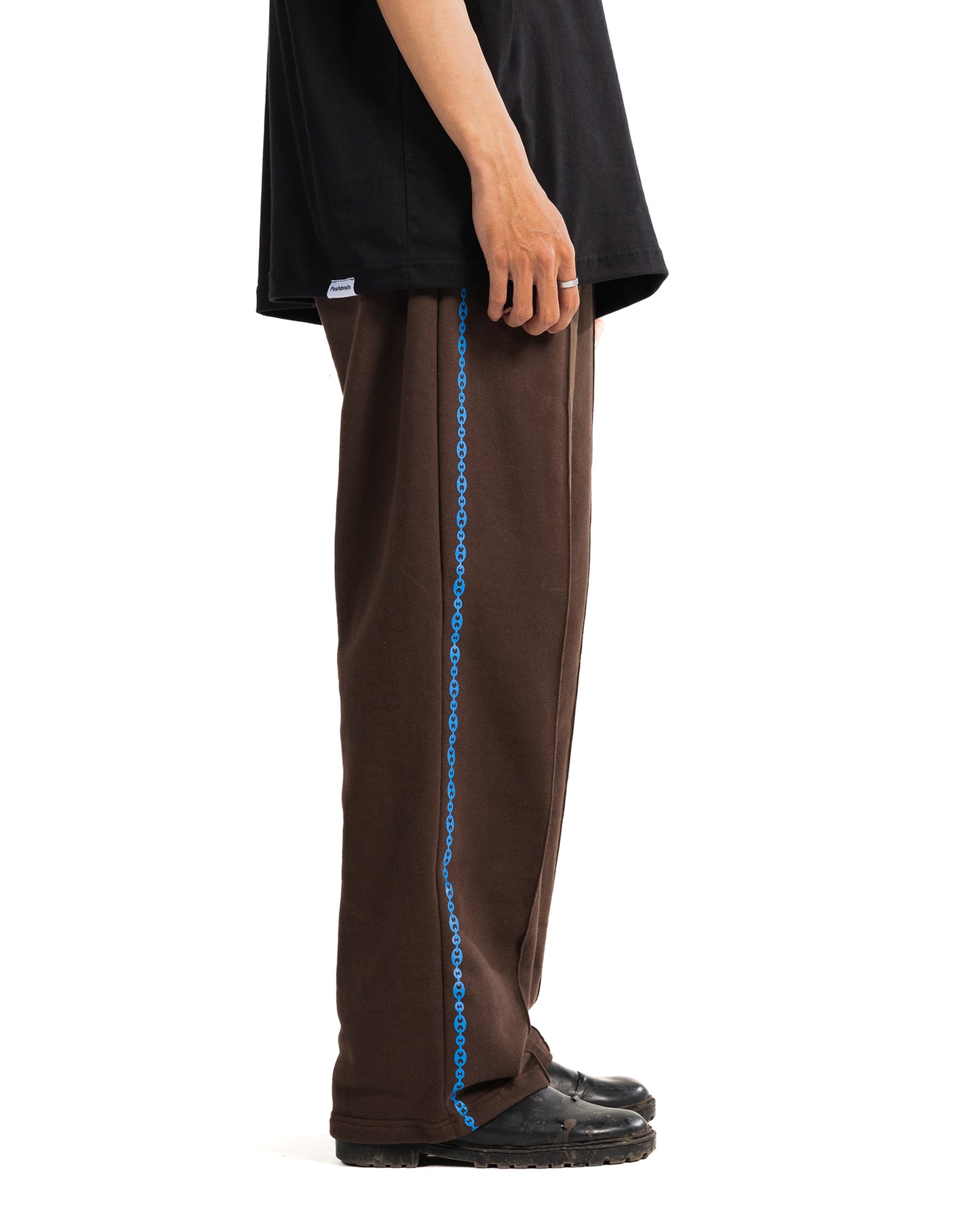 DRIM FLEECE PANTS - BROWN/BLUE