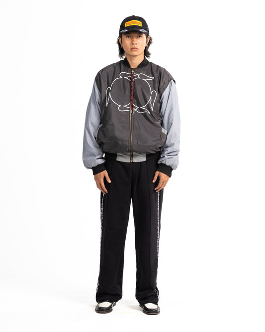 SIM BOMBER JACKET - GRAY