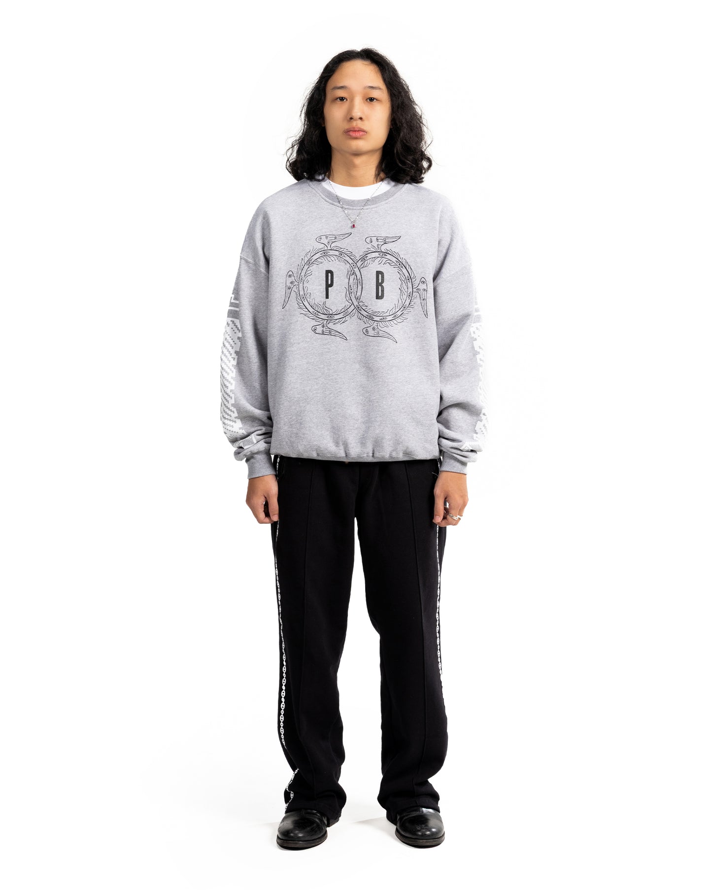SCREWN CREWNECK - MISTY GRAY