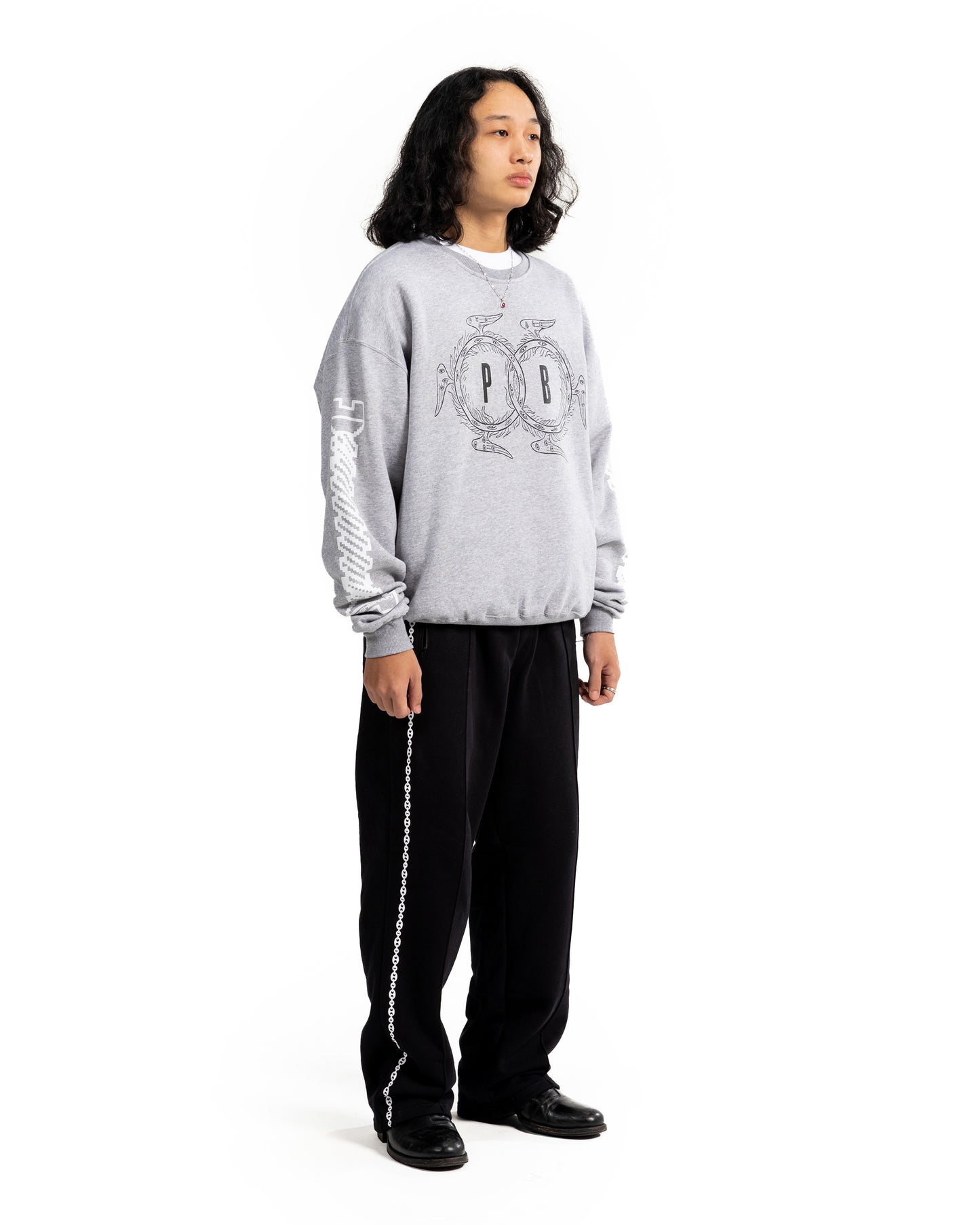 SCREWN CREWNECK - MISTY GRAY