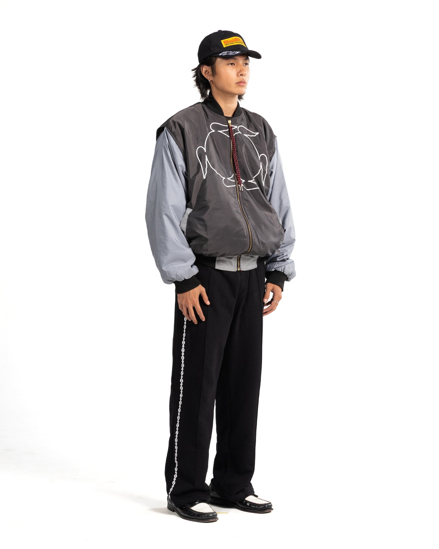 SIM BOMBER JACKET - GRAY