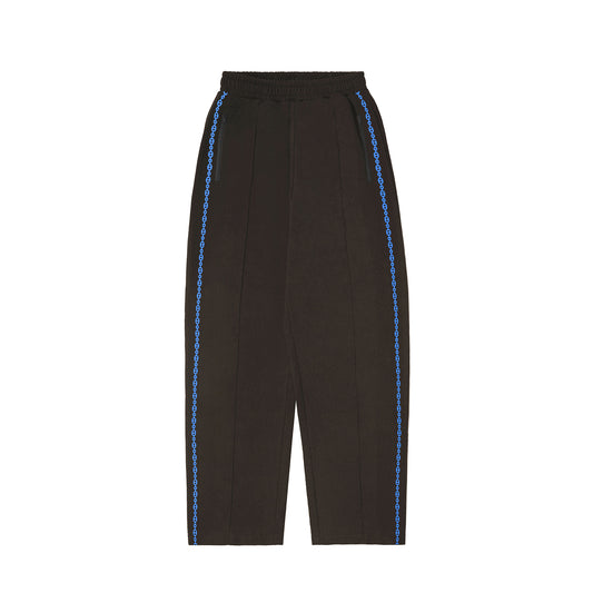 DRIM FLEECE PANTS - BROWN/BLUE