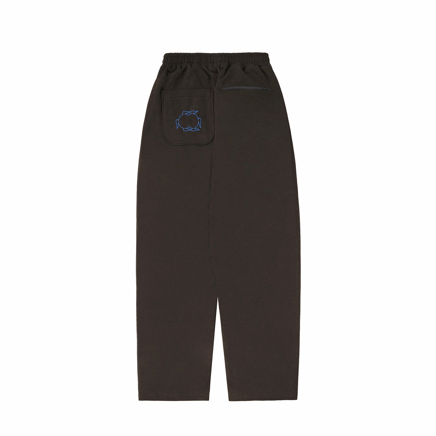 DRIM FLEECE PANTS - BROWN/BLUE