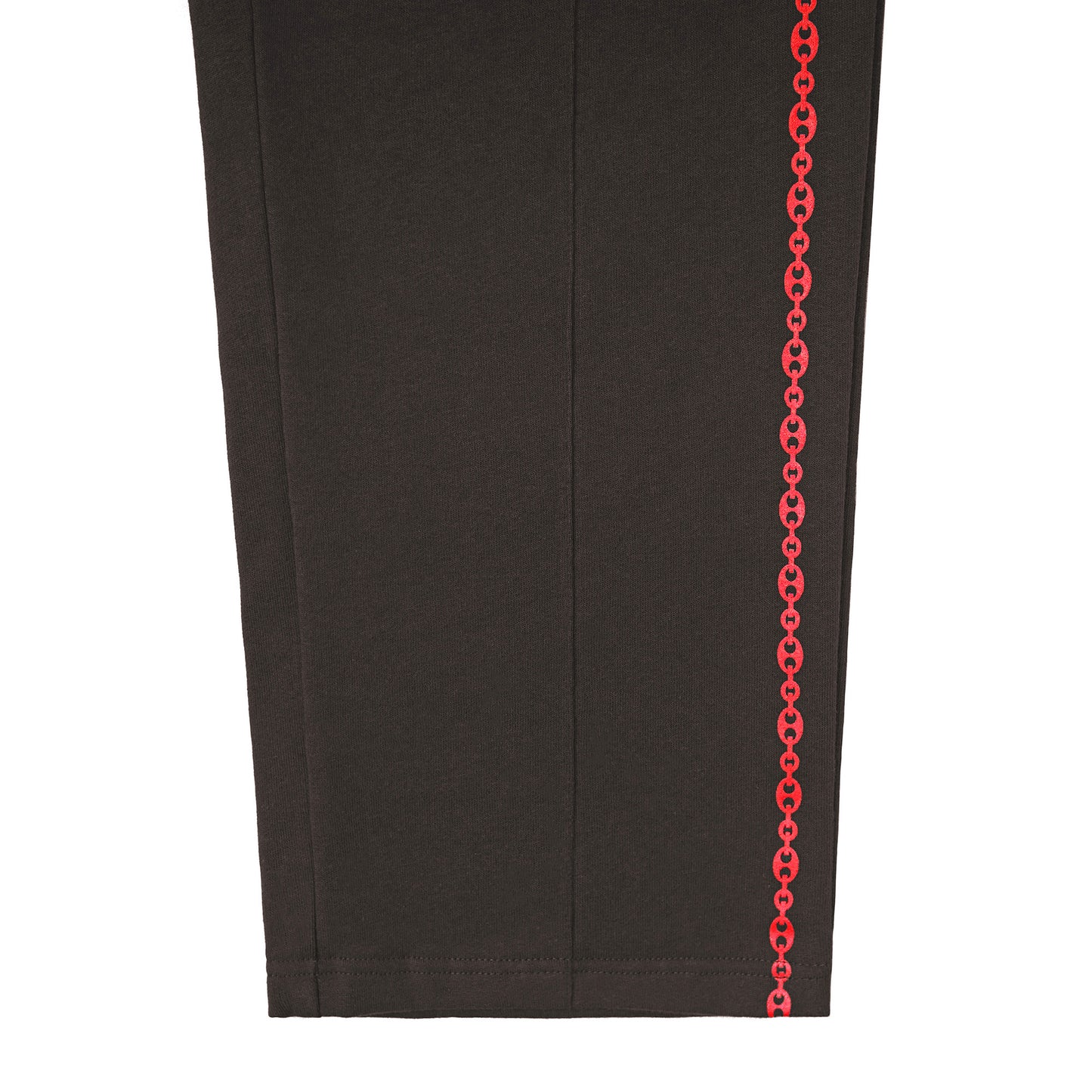 DRIM FLEECE PANTS - BROWN/RED