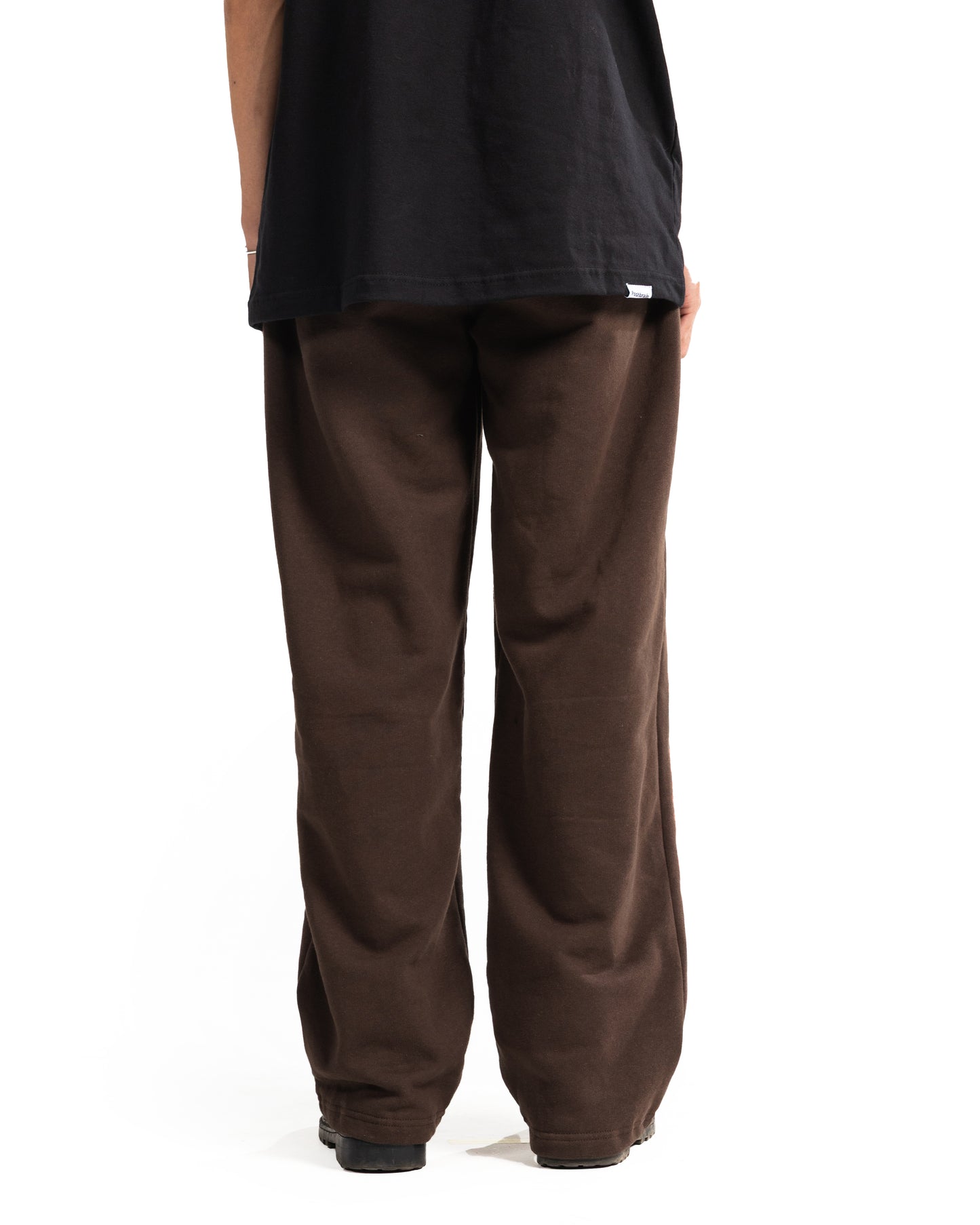 DRIM FLEECE PANTS - BROWN/RED