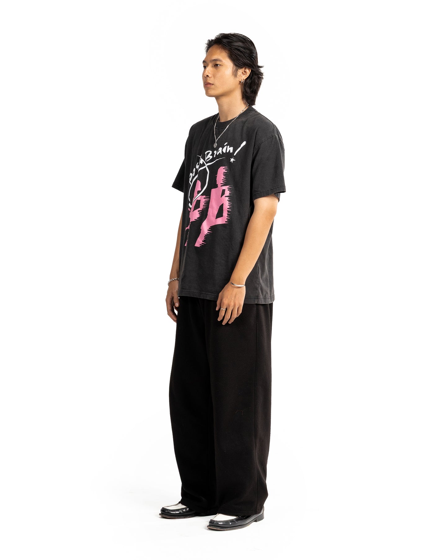 SEINS WASHED TEE - GRAY WASHED