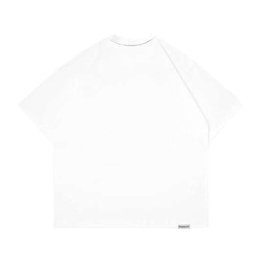 POSHBRAIN "GARTH" WHITE TEE