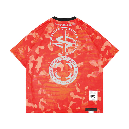 POSHBRAIN X SUPERCONSCIOUS - Sporting Jersey - Red - Jersey