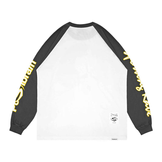 POSHBRAIN X SUPERCONSCIOUS - Cowbois - White & Grey - Tee