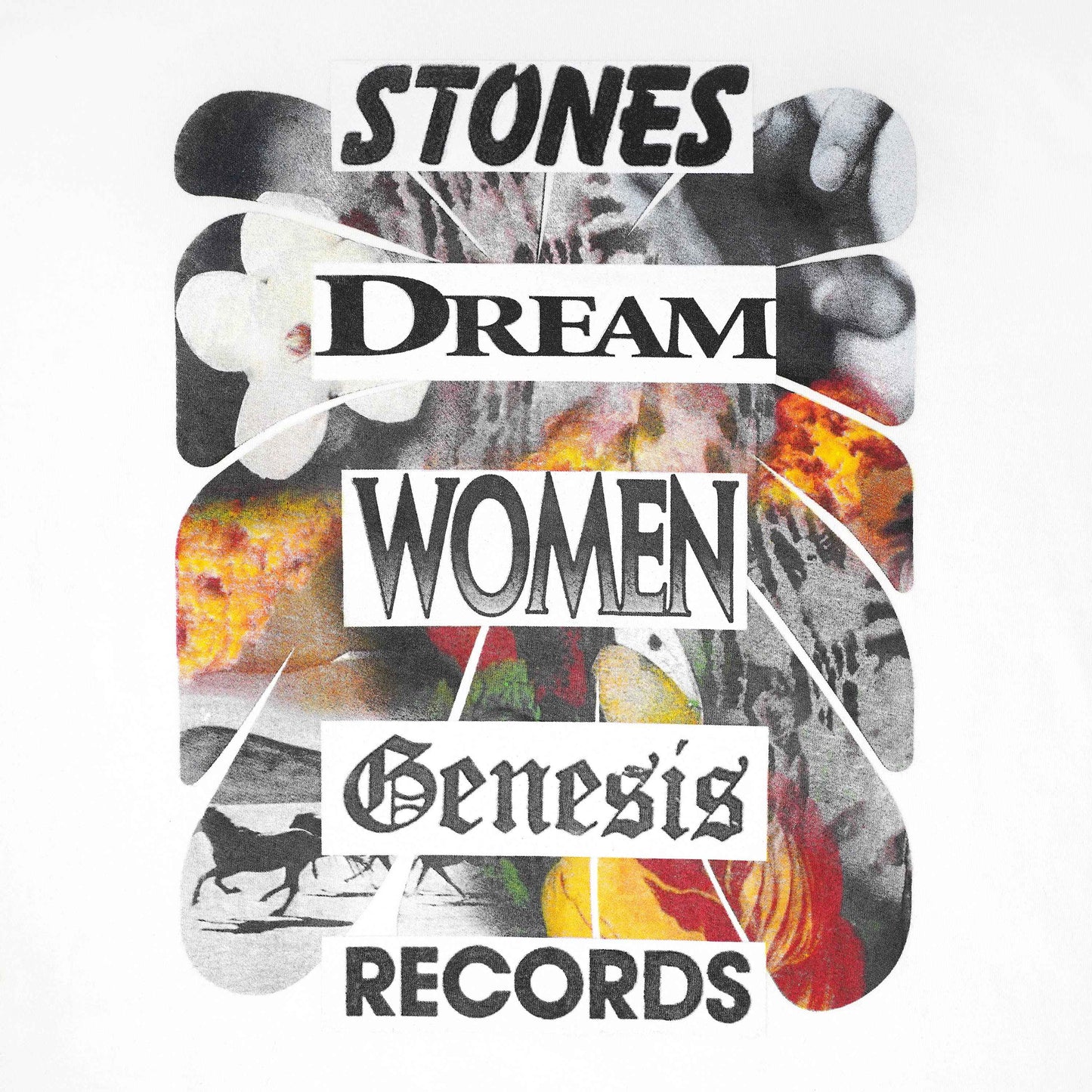 POSHBRAIN "Decibel" White Tee