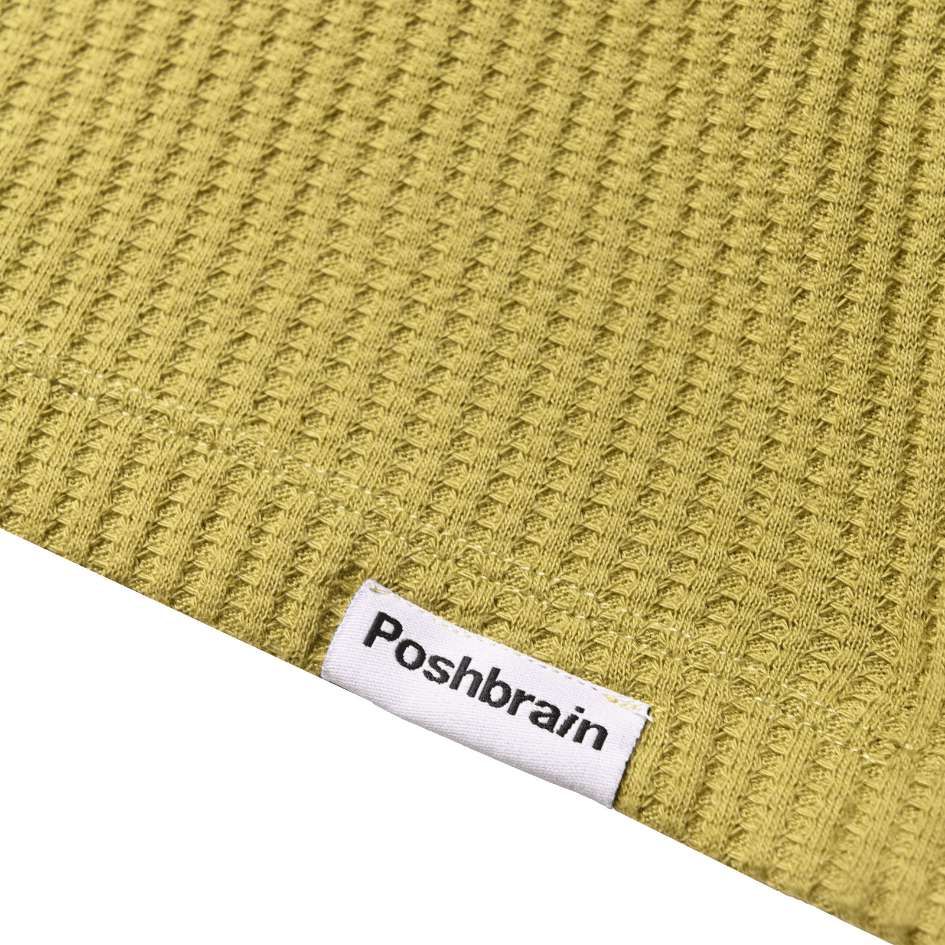 POSHBRAIN " LANE WAFFLE " GR LONGSLEEVE