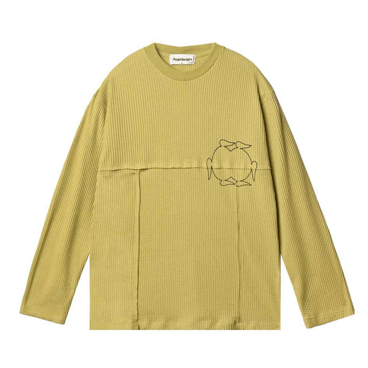 POSHBRAIN " LANE WAFFLE " GR LONGSLEEVE