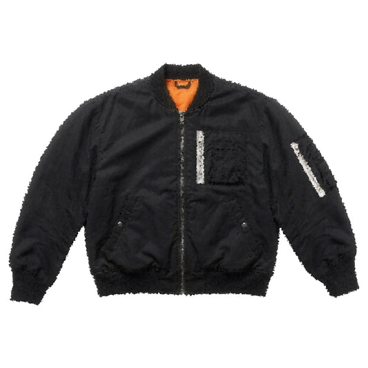 POSHBRAIN "SIM BL" BOMBER JACKET