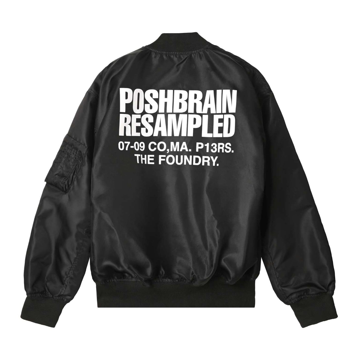 POSHBRAIN " SIM BL " BOMBER JACKET