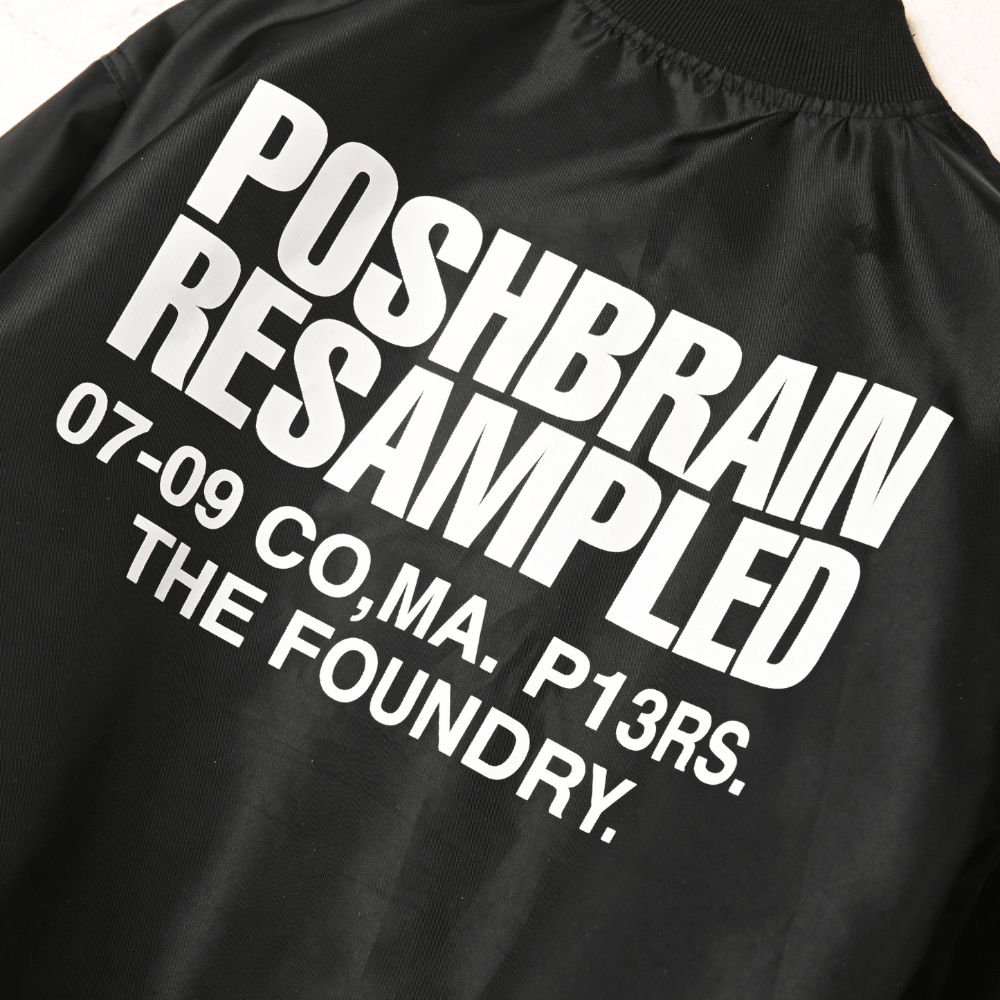 POSHBRAIN " SIM BL " BOMBER JACKET