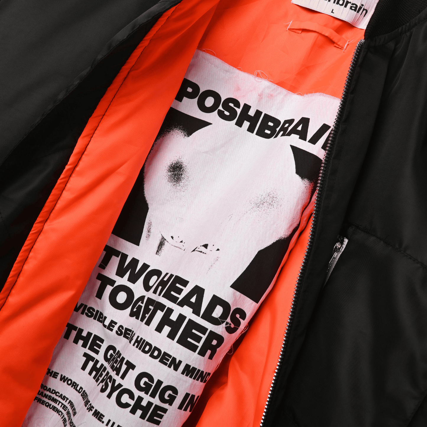 POSHBRAIN " SIM BL " BOMBER JACKET