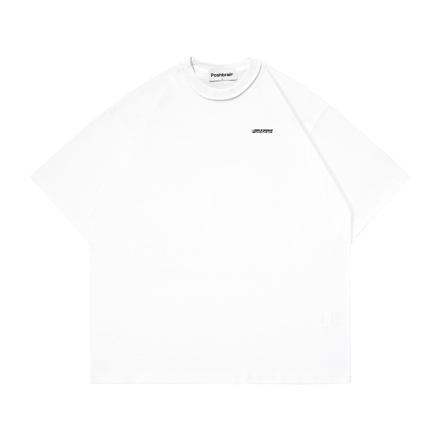 POSHBRAIN "GARTH" WHITE TEE