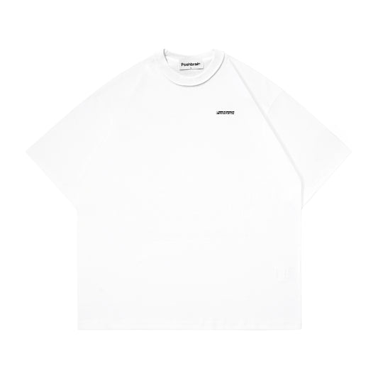 POSHBRAIN "GARTH" WHITE TEE