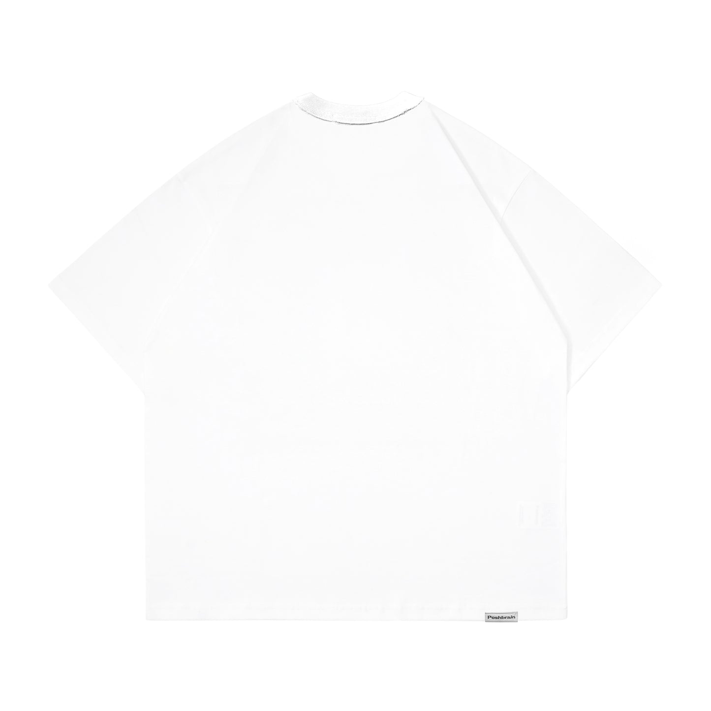 POSHBRAIN "GARTH" WHITE TEE