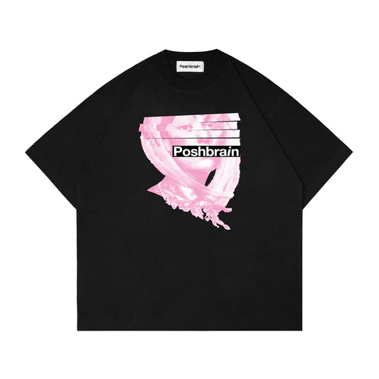 POSHBRAIN "JANE FORTH" BLACK TEE