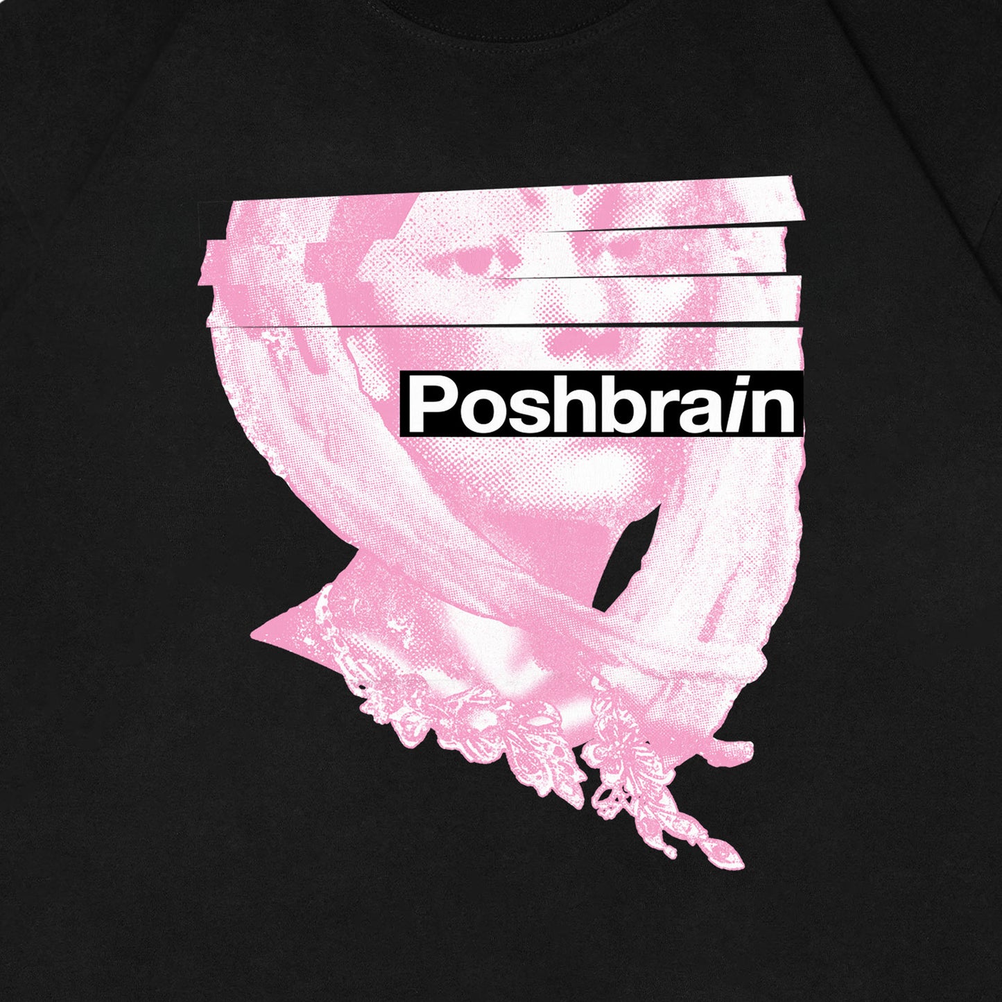 POSHBRAIN "JANE FORTH" BLACK TEE