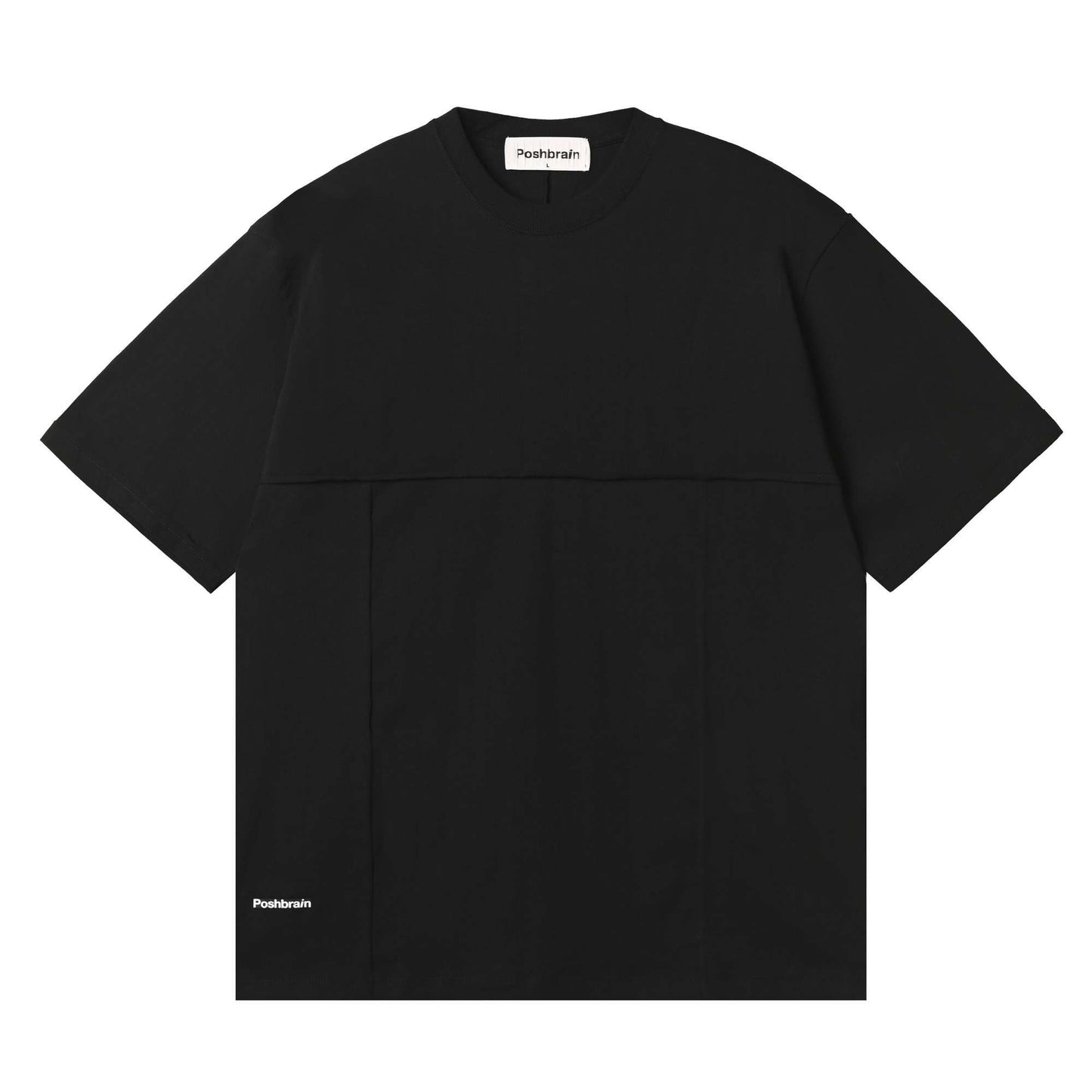 POSHBRAIN "LANE BL" BLACK TEE