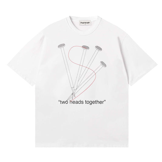 POSHBRAIN "NEIL" WHITE TEE
