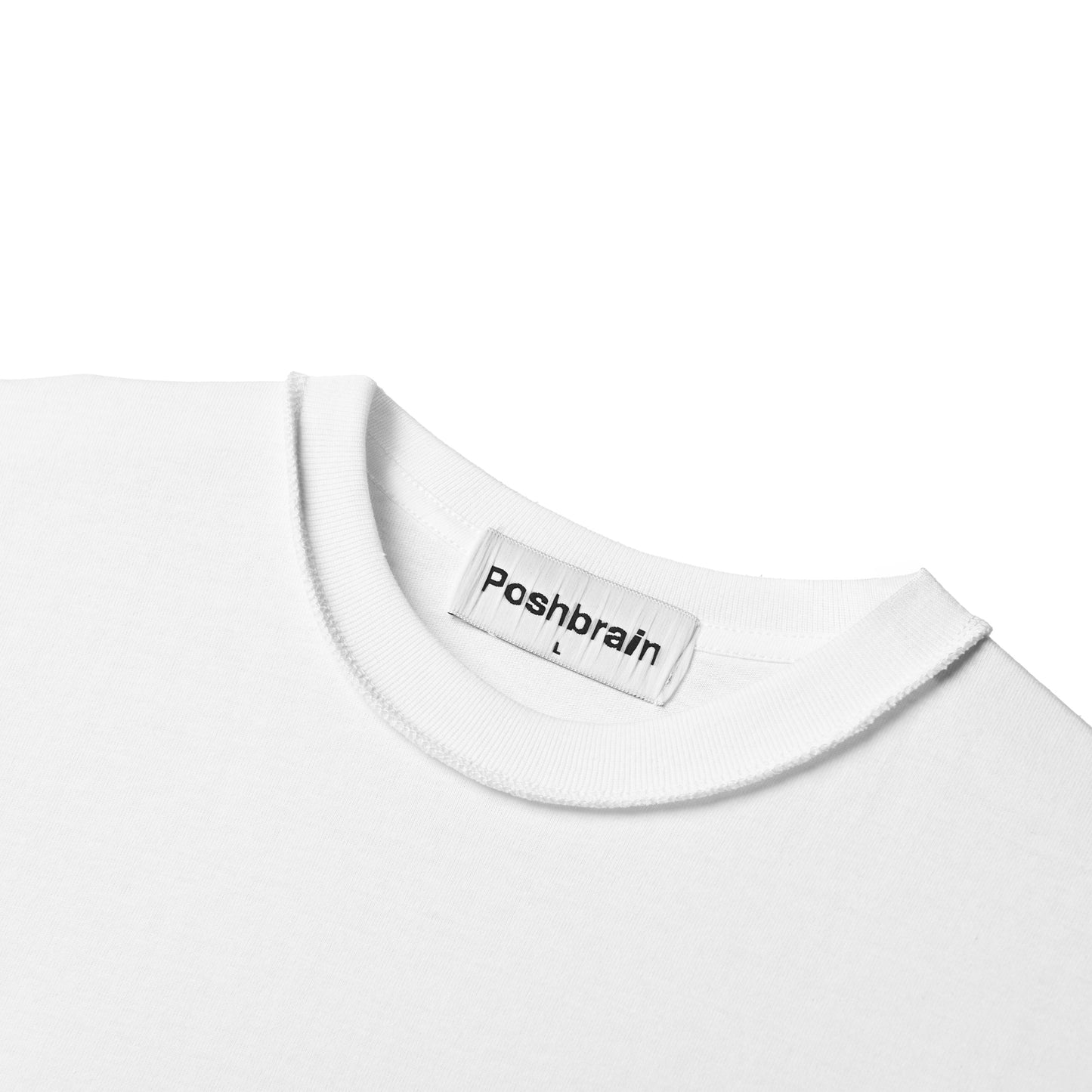 POSHBRAIN "GART" WHITE TEE