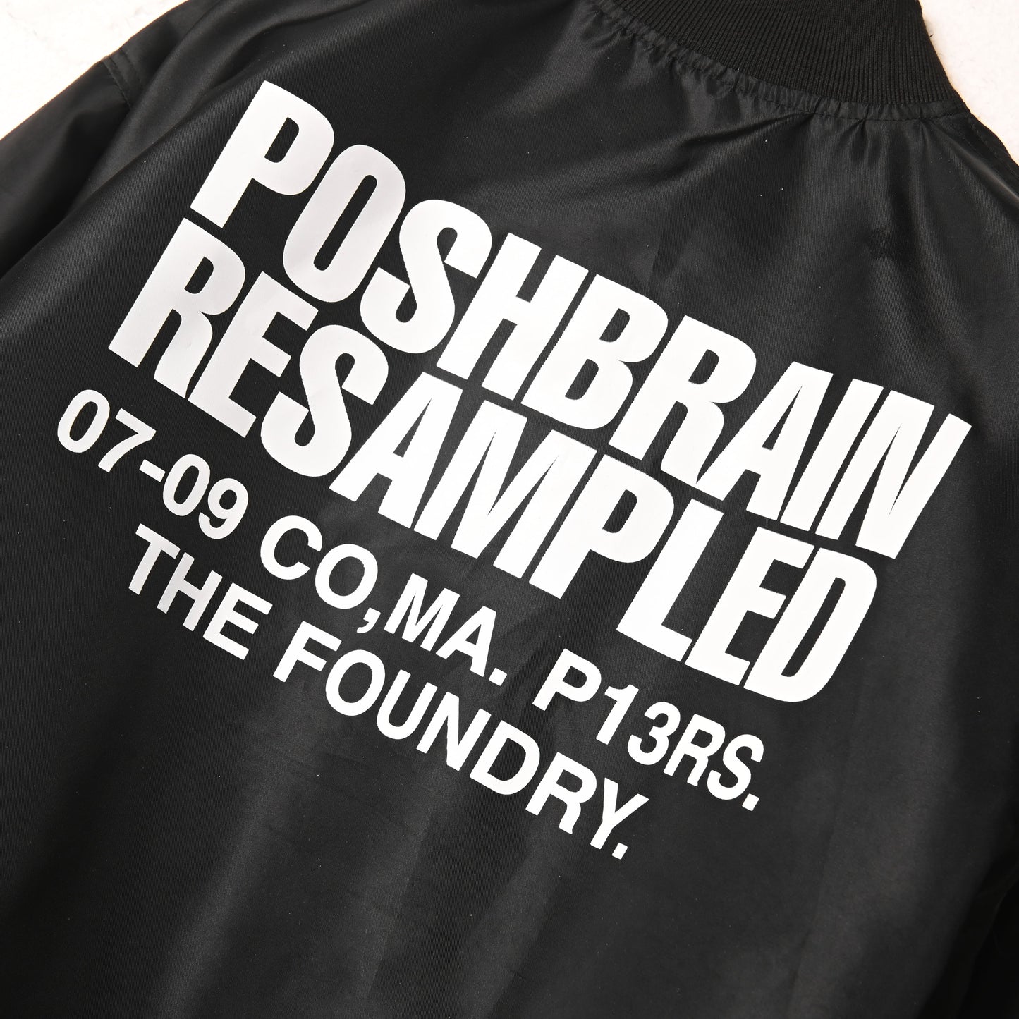 POSHBRAIN " SIM BL " BOMBER JACKET