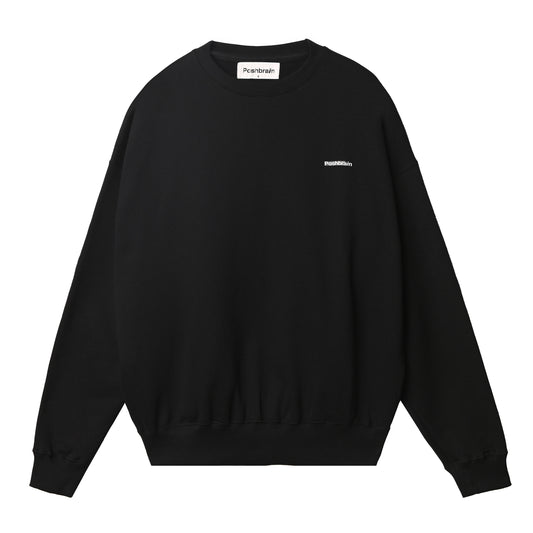 POSHBRAIN "DYED CREWZIP BL" CREWNECK