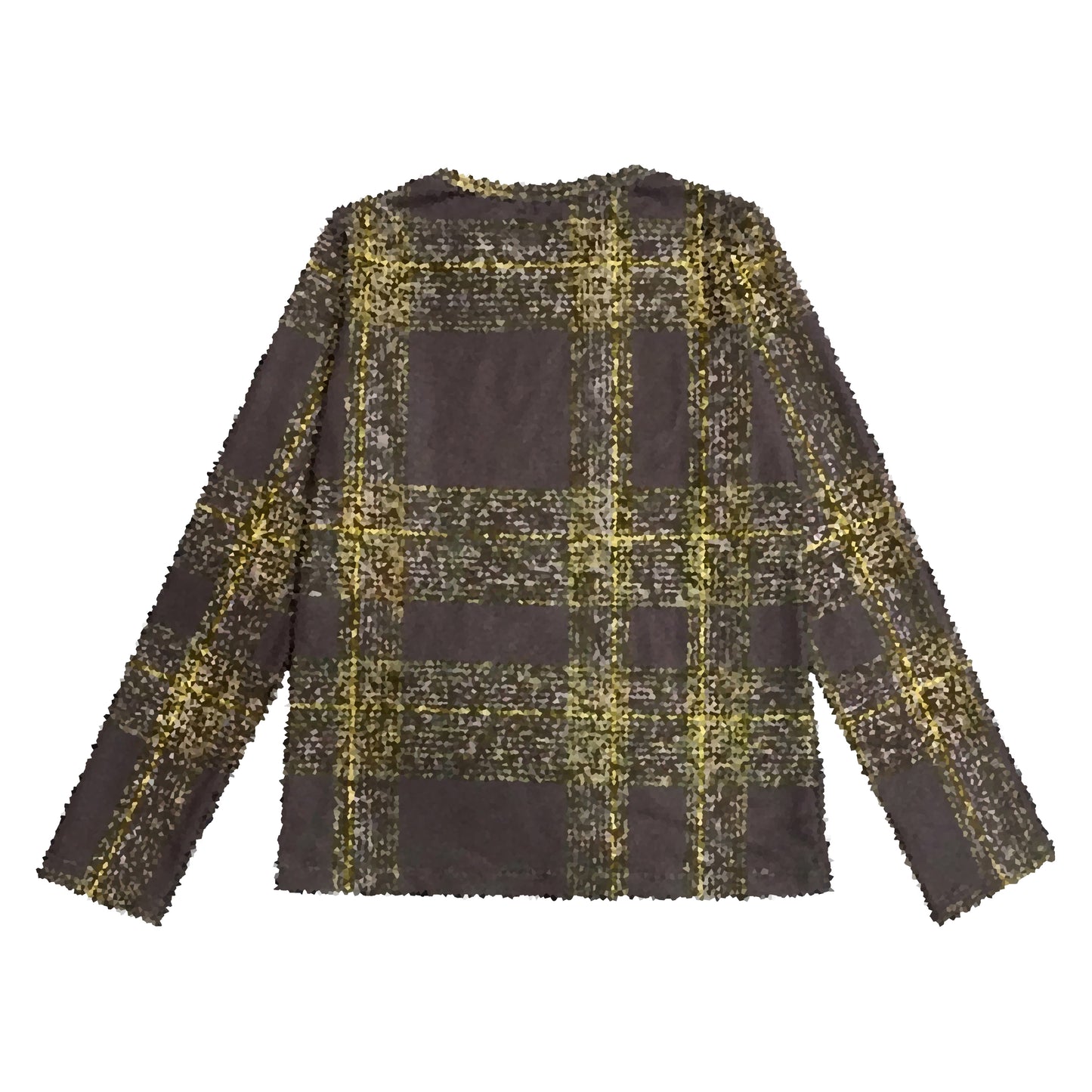 POSHBRAIN "POT PLAID" BR LONGSLEEVE