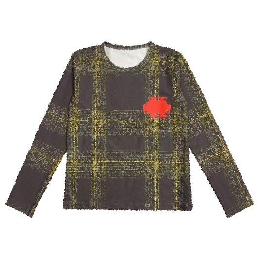 POSHBRAIN "POT PLAID" BR LONGSLEEVE