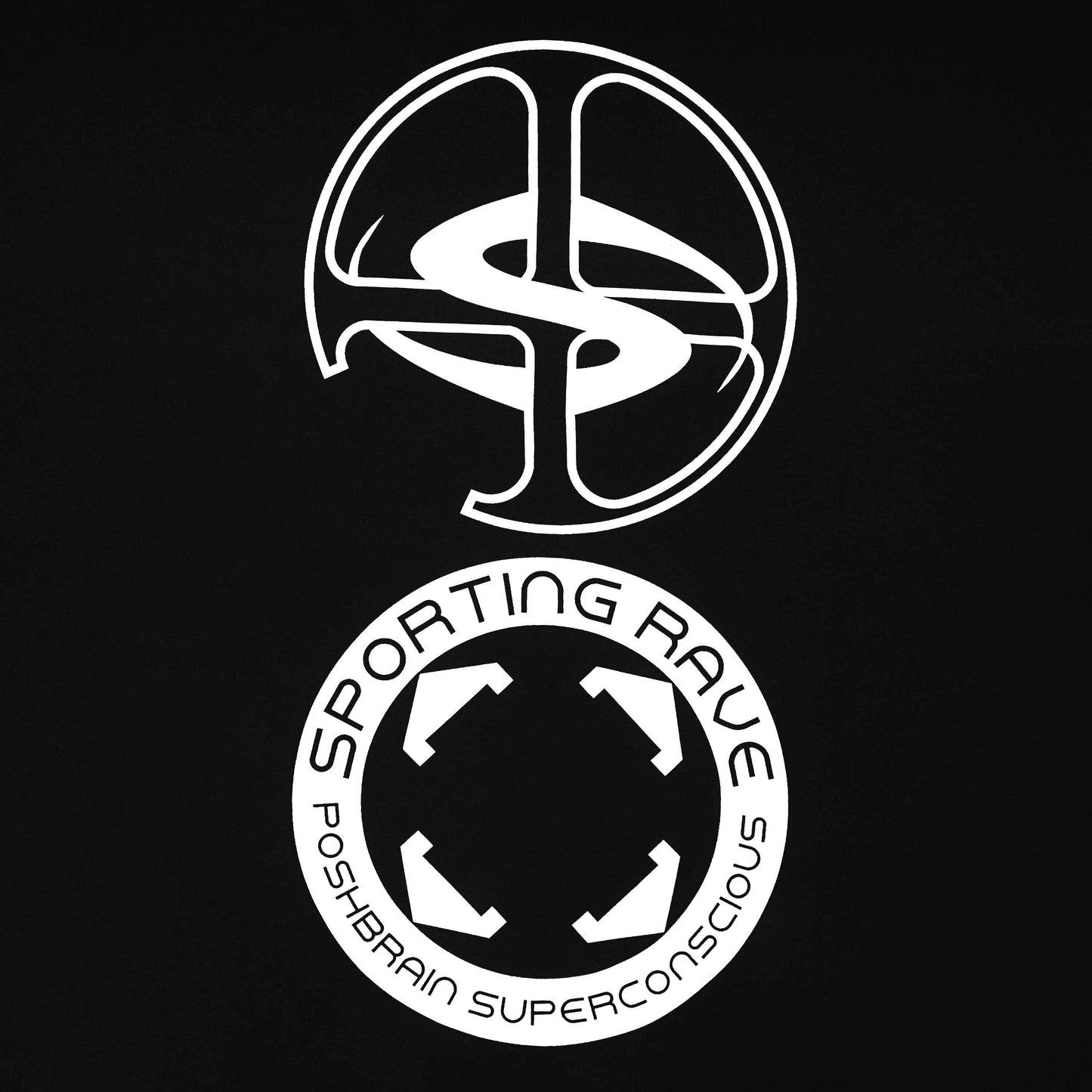 POSHBRAIN X SUPERCONSCIOUS - Sporting - Black - Tee