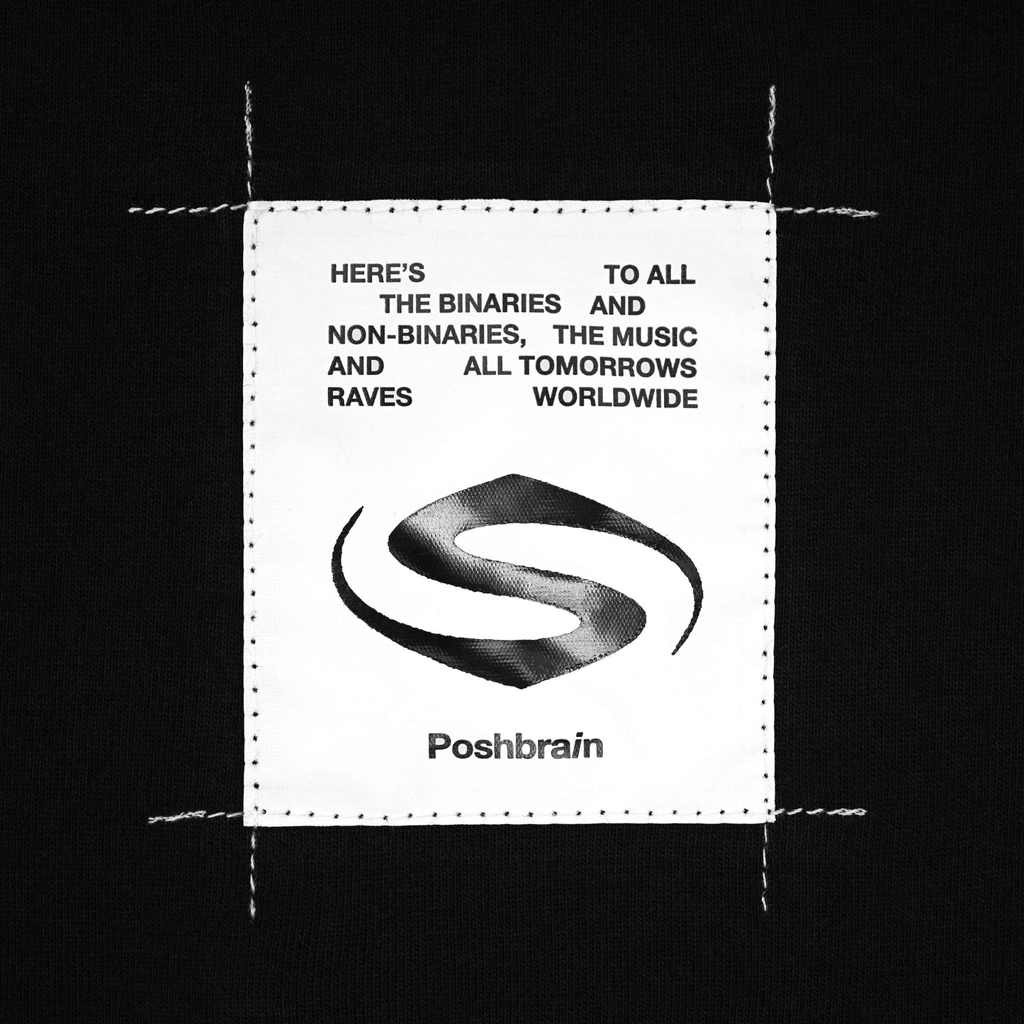 POSHBRAIN X SUPERCONSCIOUS - Sporting - Black - Tee