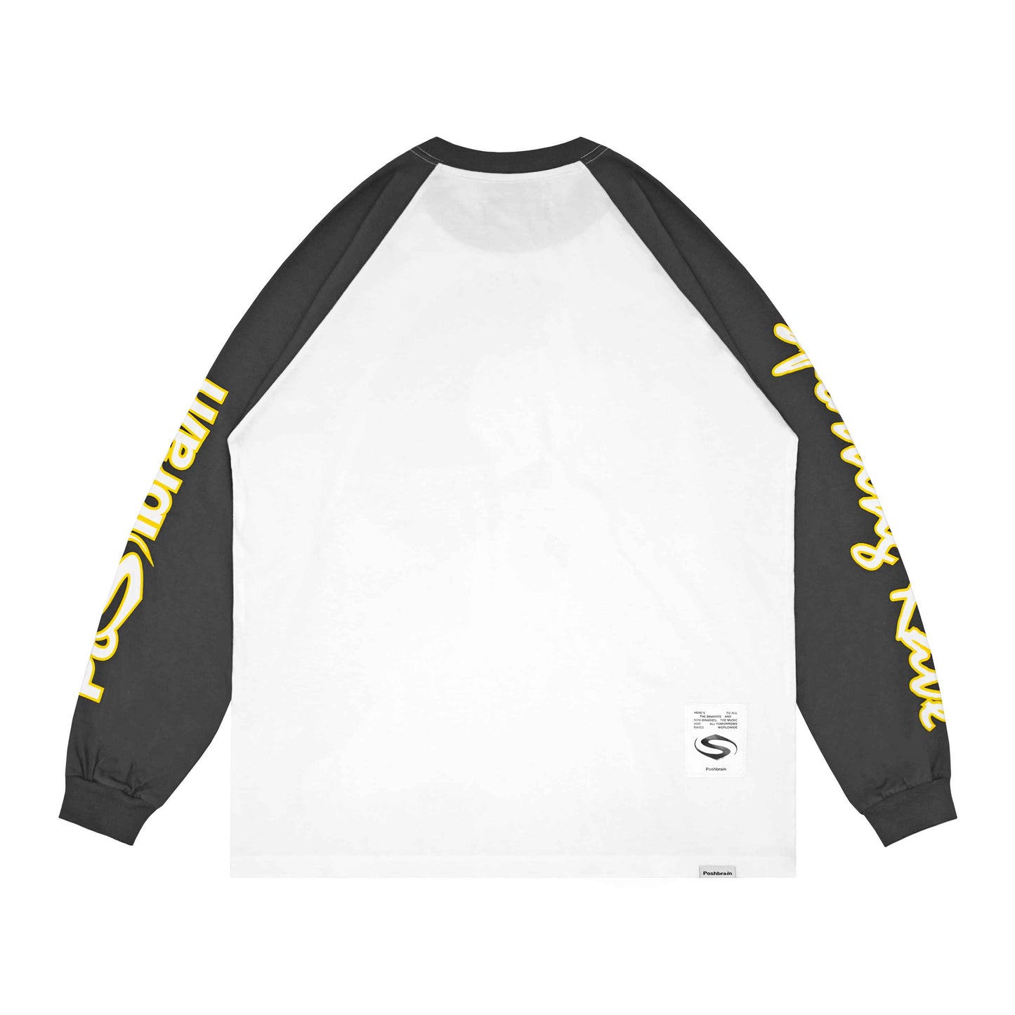 POSHBRAIN "Cowbois" White & Grey Tee