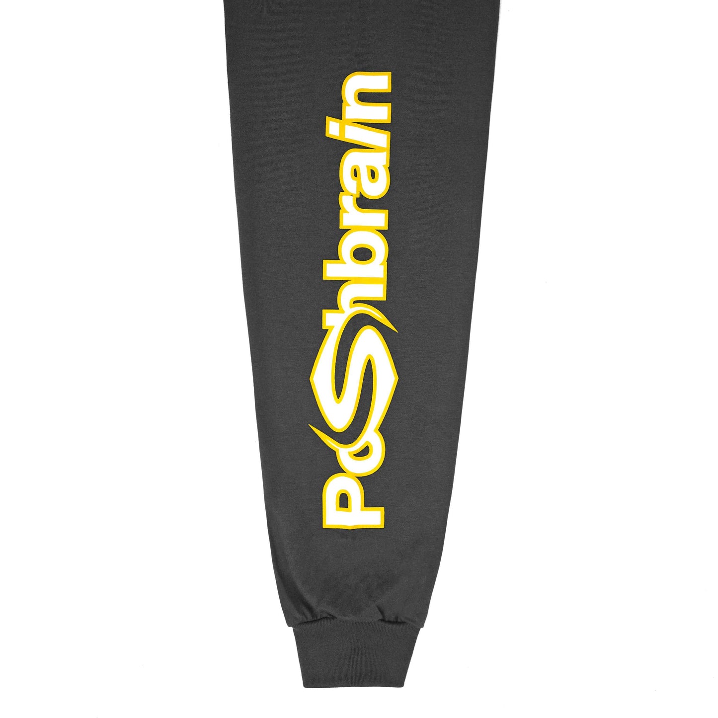 POSHBRAIN "Cowbois" White & Grey Tee