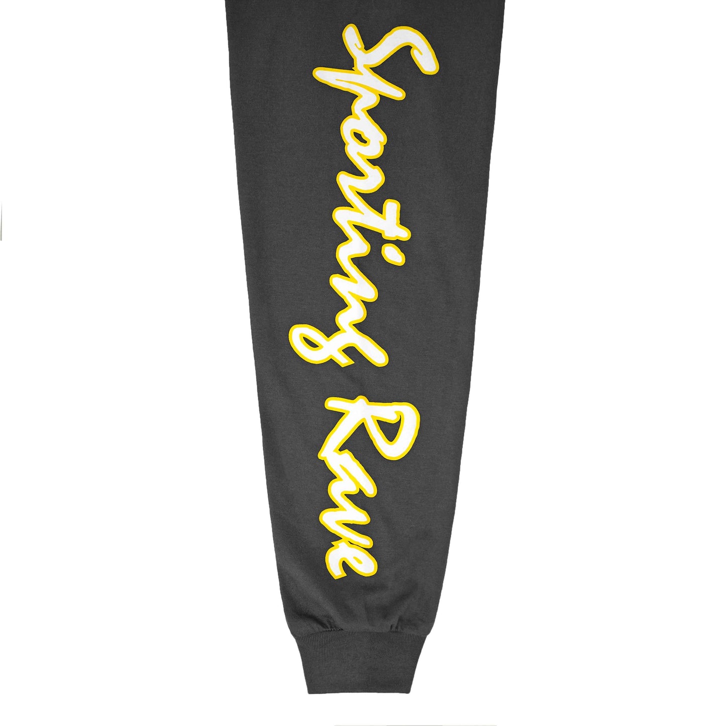 POSHBRAIN "Cowbois" White & Grey Tee