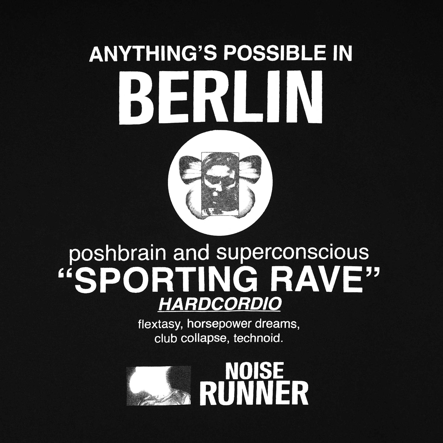 POSHBRAIN "Hardcordio" Black Tee