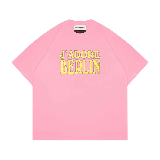 POSHBRAIN X SUPERCONSCIOUS - J'Adore Berlin - Pink - Tee