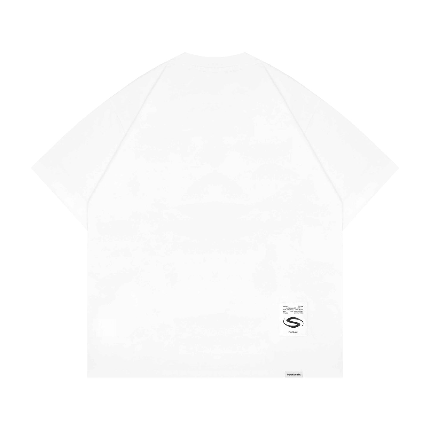 POSHBRAIN "Decibel" White Tee
