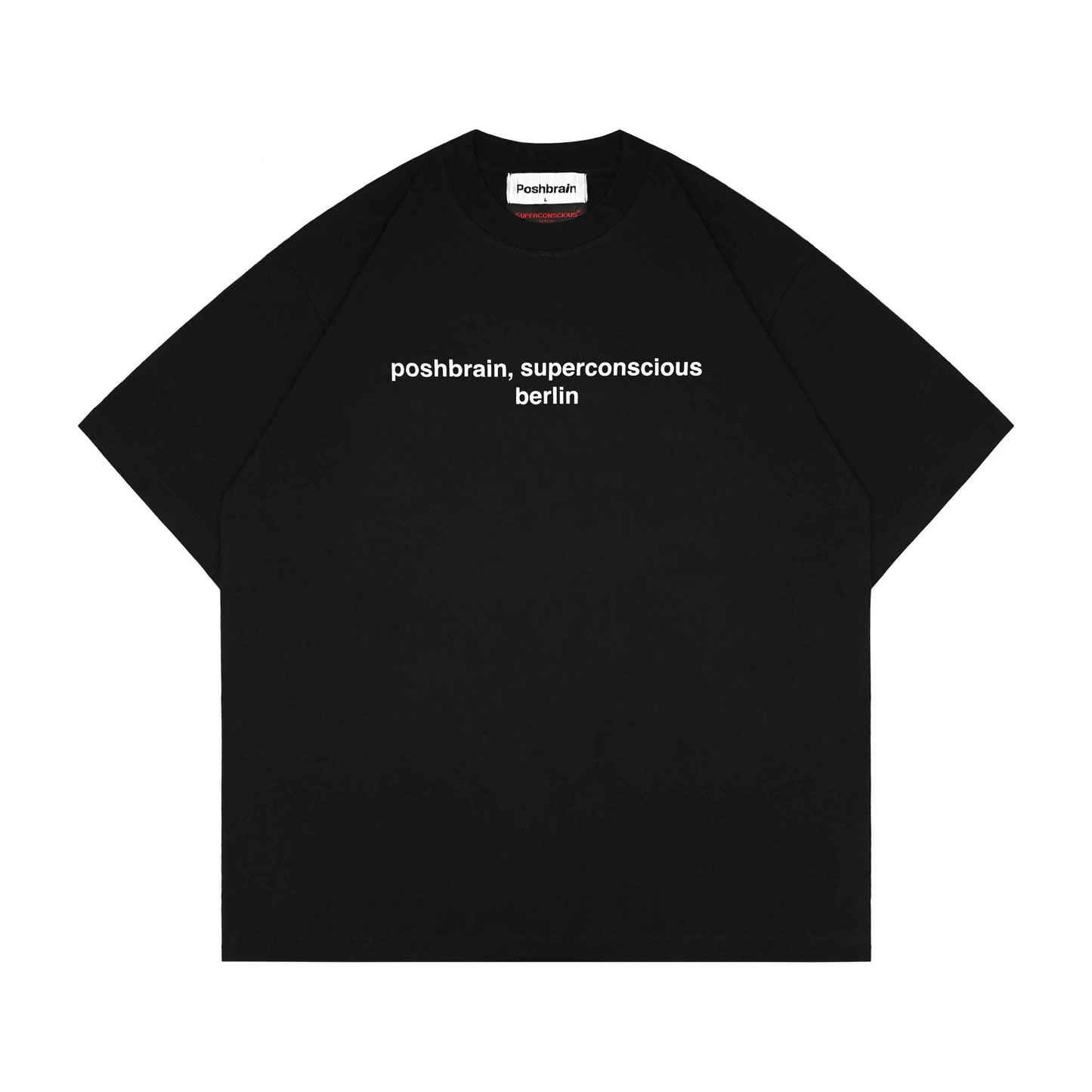 POSHBRAIN "PBSC" Black Tee
