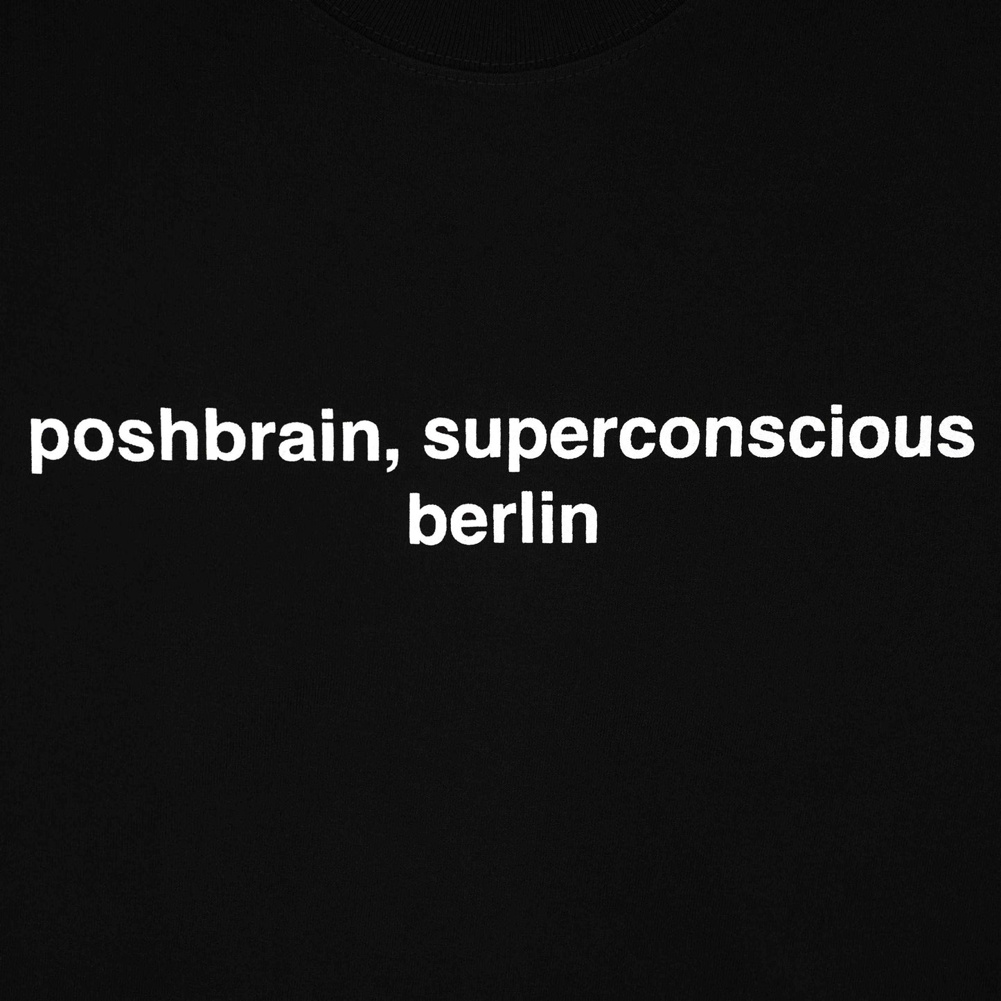 POSHBRAIN "PBSC" Black Tee