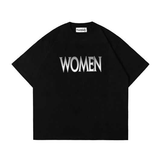 POSHBRAIN "WOMEN" BLACK TEE